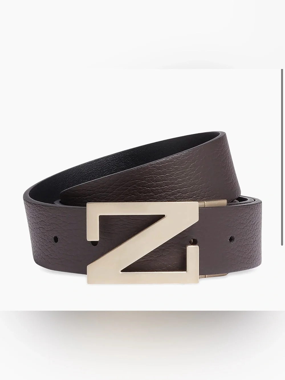 EUC! Zegna Grained Leather Reversible